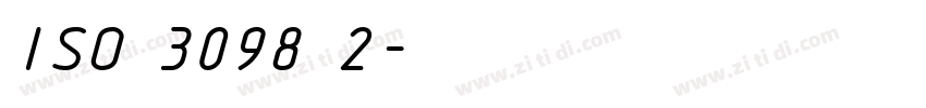 ISO 3098 2字体转换